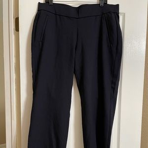 Lane Bryant Black Ponte Knit Pant Full Leg 18/20